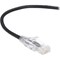 Black Box Slim-Net Cat6 250-Mhz 28-Awg Ethernet Patch Cable - Unshielded, Pvc,  C6PC28-BK-15 - alternate 1